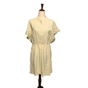 Stockholm Atelier Cream Knee-Length Dress MED